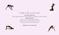 send 10 minute yoga videos with a soft, natural, lifestyle feel