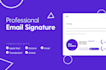 create your modern html email signature