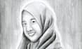 draw a custom pencil portrait of your girlfriend from your photo
