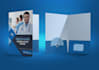do modern, corporate presentation folder