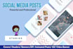 create professional social media posts