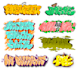 create a professional bubble graffiti design