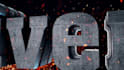 create 3d grunge metal and fire logo intro