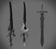 do 3d low poly and hi poly weapon modelling for games