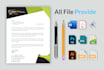 design simple and nice looking letterhead word template