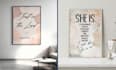 create wall art design and vintage poster design