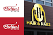 do modern minimalist creative business logo design with copyright