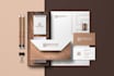 design modern brand identity guidelines  or brand style guide