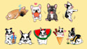 design cute animals emoticon, stickers, character, chibi