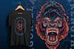 create custom animal illustration for tshirt design
