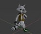 make a simple 3d rig for your character in blender