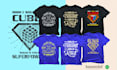 design modern typography and custom graphic t shirts for pod