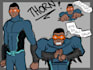 draw a cartoon character design based on your description