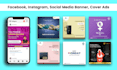design facebook ads, instagram, creative google ads, banner