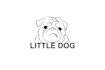 design minimalist hand drawn line art animal horse farm dog pet equestrian logo