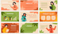 design a presentation with business infographics