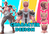 do character design, concept art or comic character nft