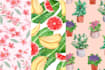 make custom hand drawn seamless watercolor pattern for you