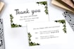 design business thank you card, product insert, package insert