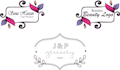 do modern feminine floral fashion beauty watercolour signature logo design
