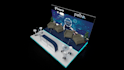 design a professional 3d exhibition stand or trade show booth