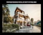 render 3d exterior home design, modular home plan, architectural walkthrough