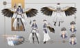 draw anime character design reference sheet