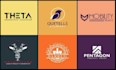 make minimalist logo design and full brand identity kit