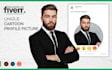create unique cartoon profile picture from your photo