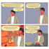 draw a comic strip with cartoon and manga style
