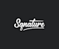 design signature and typography logo
