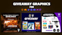 design giveaway graphics and social media video