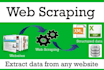 do web scraping python, web automation, web data scraper