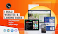 create landing page, wordpress website development, and responsive web design