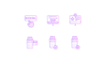 design unique and modern custom flat icon set