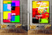 design abstract or watercolor canvas wall art in my style