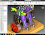 create 3d model, 2d draft, render in autodesk inventor