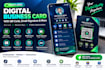 create digital business card with ai voice assistant and qr code