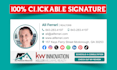 do clickable digital business card, printable card with qr code, email signature