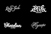 design modern hand drawn lettering, calligraphy, typo logo
