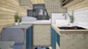 create a tiny house or van 3d floor plan, interior or exterior rendering