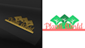 design vintage leaf logo plant, flower and nursery