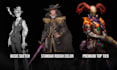 paint character concept art and illustration for you