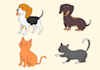 draw a cute cartoon animal mascot clipart character