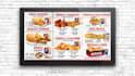 restaurant menu design food menu digital menu screen