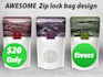 design zip lock bag or pouch design