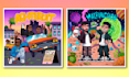 create cartoon hip hop single or album cover
