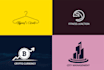design a modern business logo with copyrights