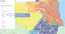 make live gis heat maps from addresses or zip codes