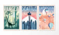 create modern vintage travel poster in a minimalist style